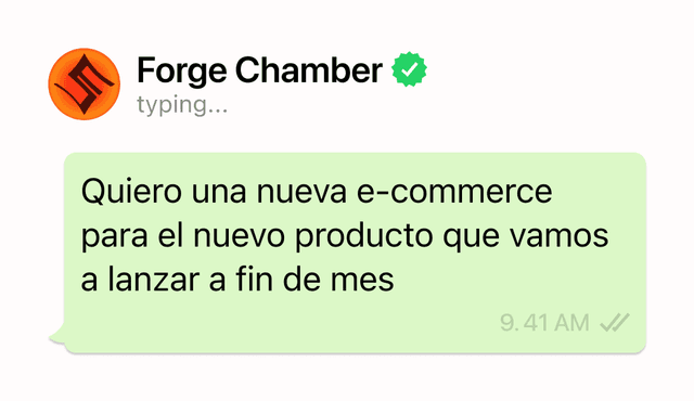 WhatsApp conversation